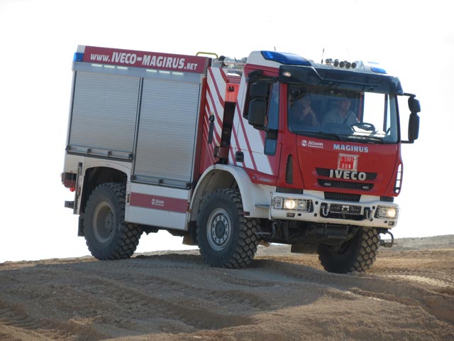 El pequeño Iveco Magirus TLF 3000 es un Eurocargo muy apto para el todoterreno por su agilidad.